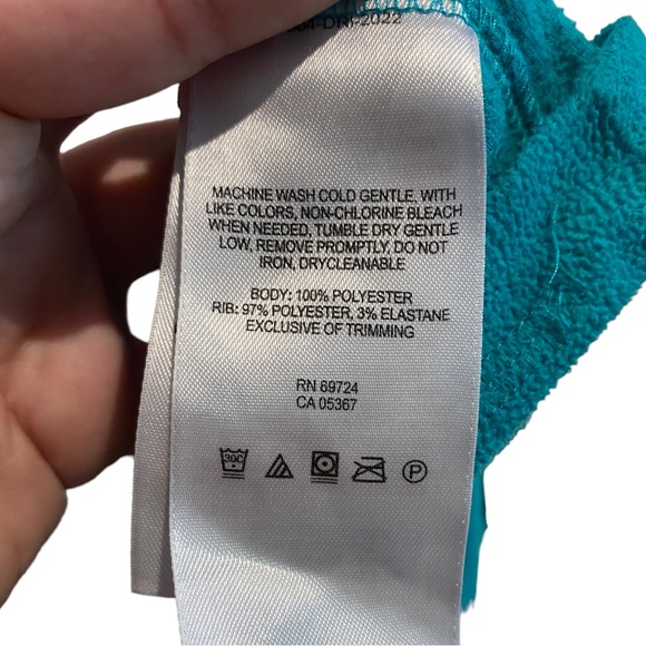 Columbia Glacial Fleece Quarter-Zip Teal Jumper Women’s Large - Picture 5 of 9